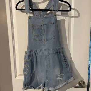 Denim overalls